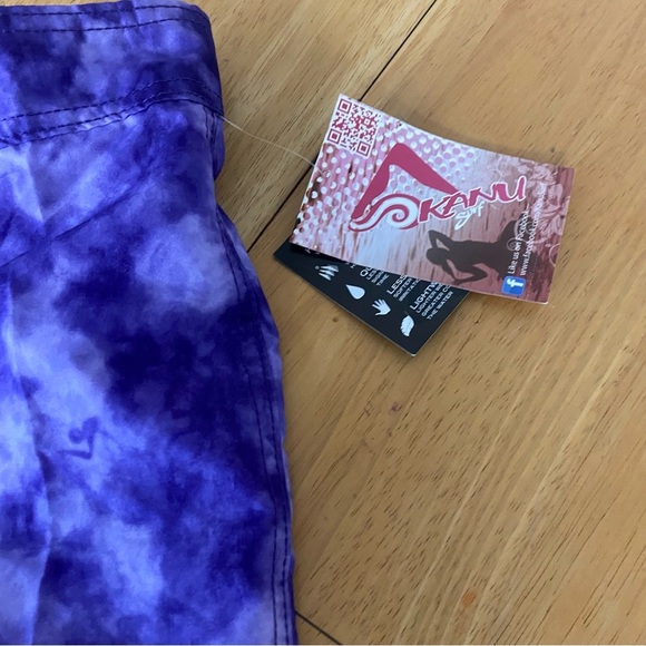 Kanu Surf Wome's Marina UPF 50+ Active Swim Board Shorts Sydney Purple 2 - Picture 8 of 9